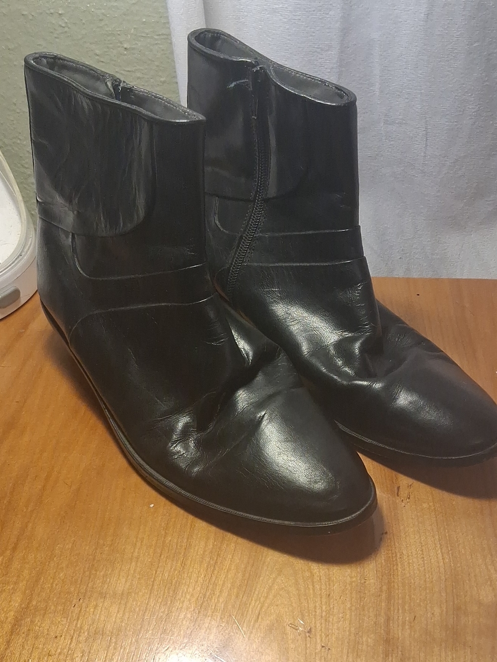 David Taylor Men's Black Leather Ankle Boots